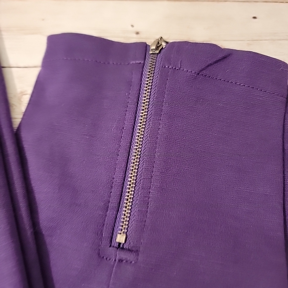 Flirtatious Size L Women's Pull On Dress Pants Acai Purple Large - Picture 2 of 14